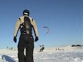Snowkiting at "SchauInsLand" (Feldberg, Germany)