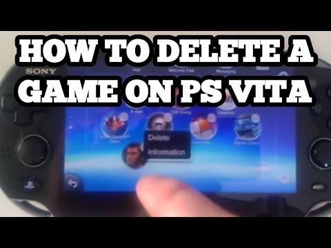 how to delete games from a ps vita