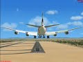 Boeing 747-800 Landing