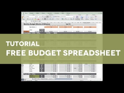 how to budget spreadsheet