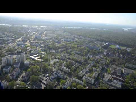 Przelot balonem nad Puławami. 28 kwietnia 2012.