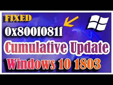 Error 0x800f081f - Cumulative Update for Windows 10 Version 1803 for x64 based Systems KB4467702