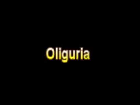 how to define oliguria