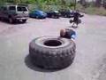 DeFrancosTraining.com - 600 lb. tire flip!