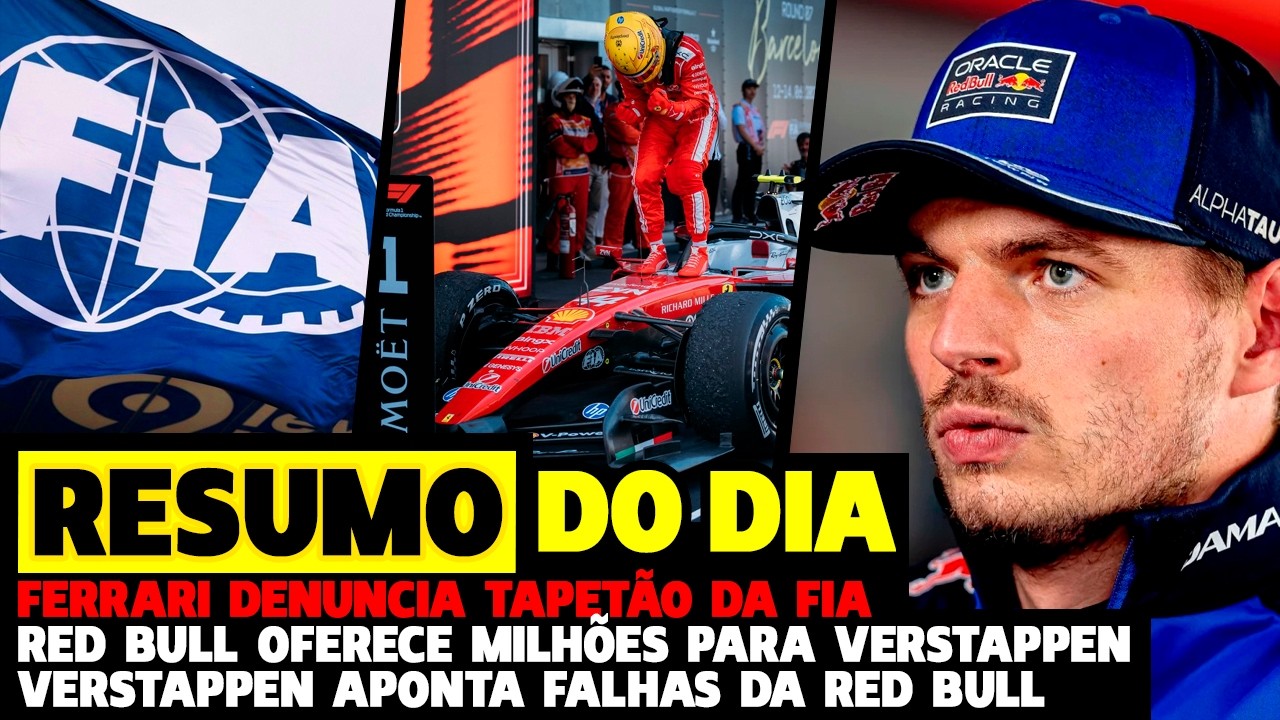 🚨FERRARI DENUNCIA FIA, RED BULL OFERECE MILHÕES PARA VERSTAPPEN  FERRARI É AMEAÇA| FÓRMULA 1