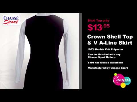 campusteamwearvideos - Chasse's stylish new uniform shell tops and uniform skirts are fashionable, functional and bound to have you cheering all season long! Double knit uniform sh...
