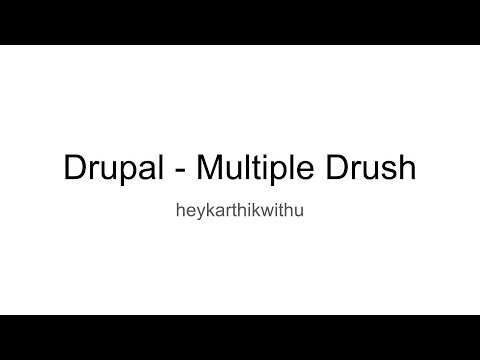 Drupal - Setup Multiple Drush in your machine