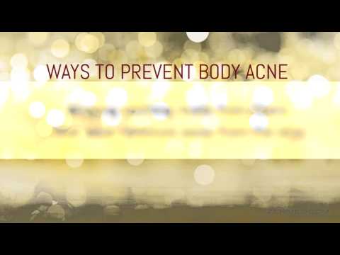 how to prevent body acne
