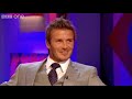 more about this programme: www.bbc.co.uk jonathan ross presents the final edition of his chat show, featuring a rare and exclusive interview with the brilliant david beckham.