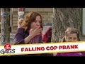 Police Officer Falls Through Manhole Prank