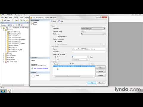 how to perform sql backup