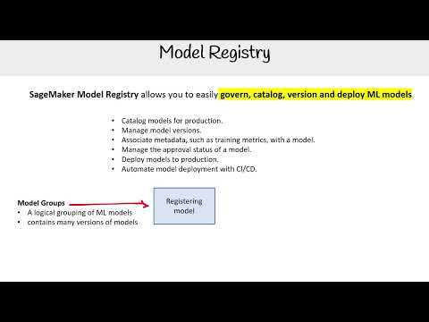 Managing Models with SageMaker Model Registry - AWS AI Practitioner AIF-C01