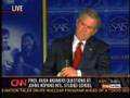Bush Dodges Important Contractor Question