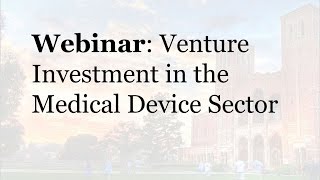 OUP Webinar : Medical Device Startups