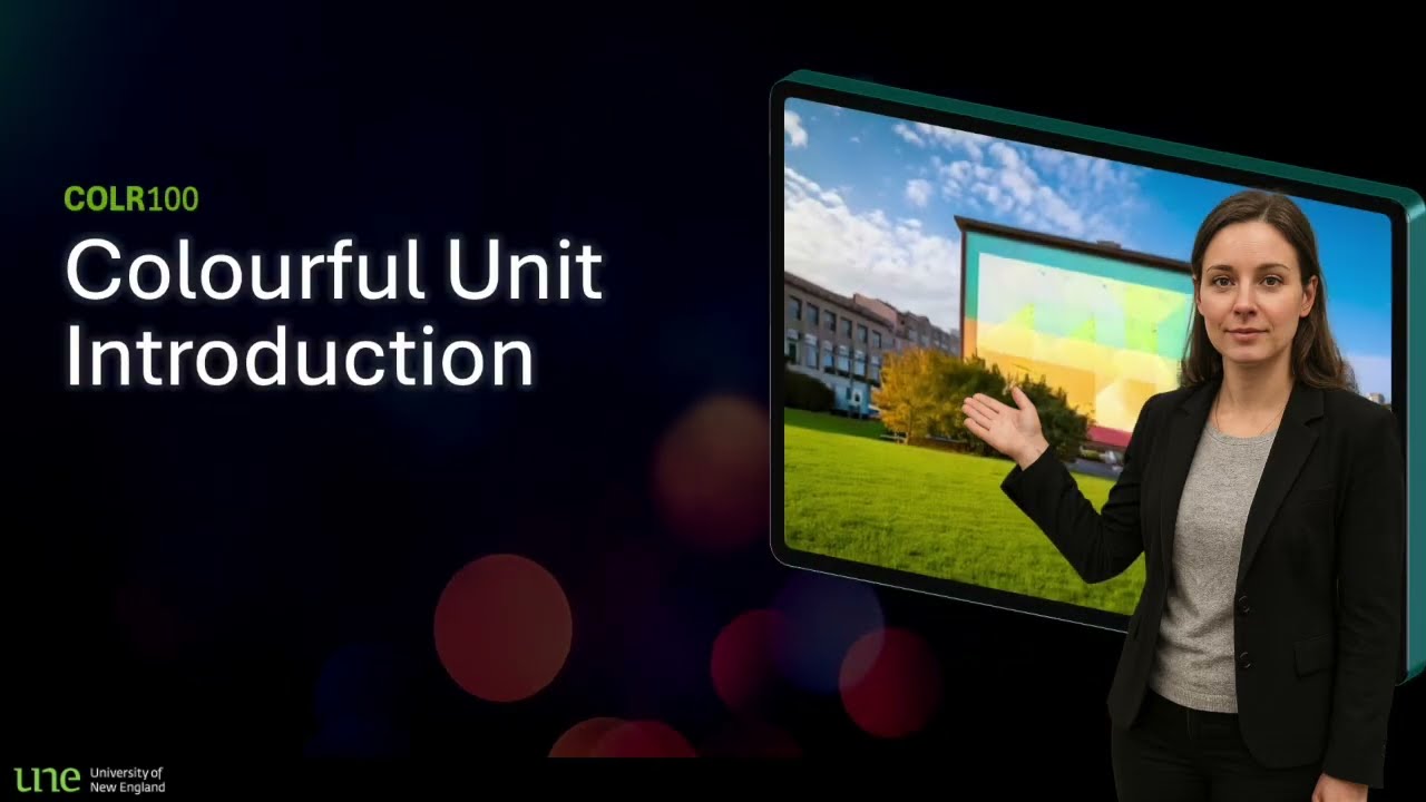 UNE Studio Intro Colourful