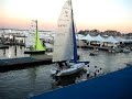 Racing from Annapolis Boat Show Displays