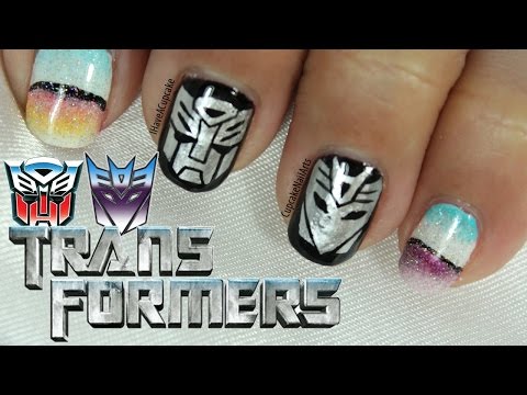 Transformers Nail Art