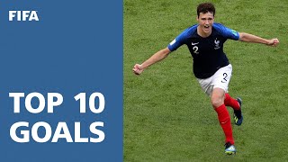 TOP 10 GOALS  2018 FIFA World Cup Russia