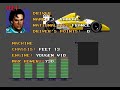 game: ayrton senna's super monaco grand prix ii platform: megadrive/genesis here's round 1 (usa - phoenix) where i fail miserably. don't you love the endless motorway sections that the f1 games used to use. its still fun to play though!