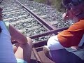 en la via del tren de Arancon