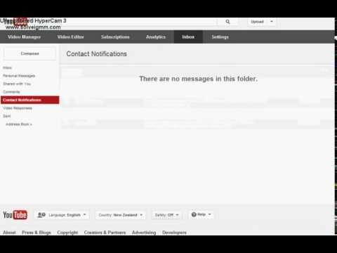 how to check youtube messages