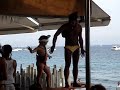 Dancing kid at Malibu beach club Ibiza Dancing kid at Malibu beach club Ibiza