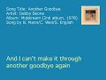 Debby Boone - Another Goodbye (Audio) Debby Boone - Another Goodbye (Audio)
