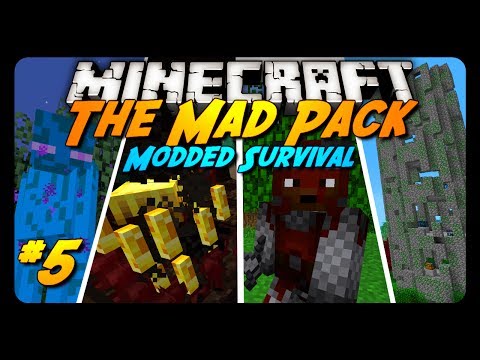 Minecraft: Mad Pack Ep. 5 - ICE ENDERMAN?!? (Modded Survival)