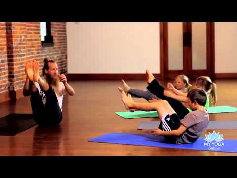 andflies - Ryan Leier Yoga: Children Float and Fly. See full yoga video here ... http://myyoga.tv/v4XI This class with Ryan Leier is for the little yogis! His 10 year-o...