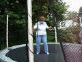 Sydelle on a trampoline