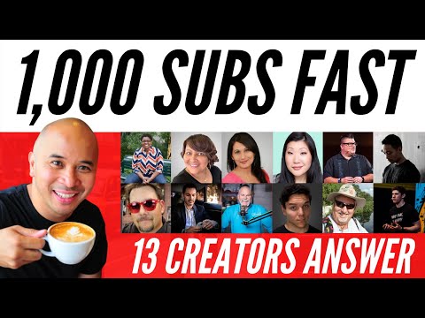 Watch 'How to Get your FIRST 1000 SUBSCRIBERS on YouTube FASTER???? 13 Creators Answer! - YouTube'