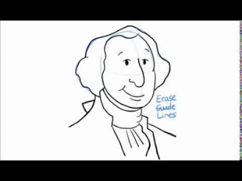 how to draw george w bush cartoon