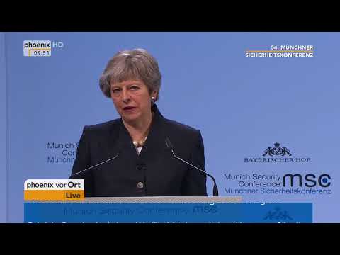 Rede von Theresa May bei der 54. Mnchner Sicherheits ...