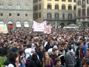 manifestazione 21/10/08 firenze piazza signoria