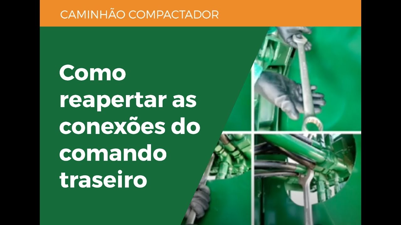 Reaperto das conexões do comando traseiro