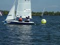 400s upwind Andy and Steve at windward mark 400s upwind Andy and Steve at windward mark
