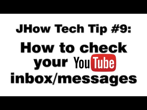 how to check youtube messages