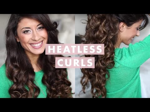 Heatless Curls Hair Tutorial