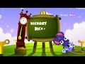 English Nursery Rhymes - Hickory Dickory - Animated/ Cartoon Songs For Kids