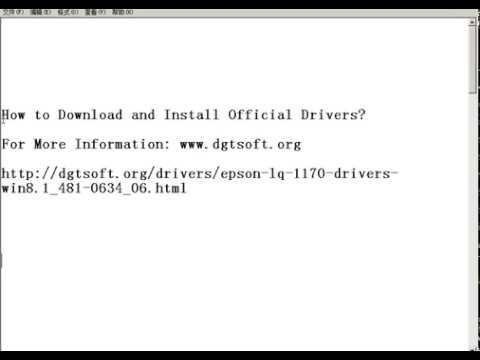 Epson Lq 1170 Drivers For Windows 10 32bit 64 Bit 82 58 825 8694 Wdma