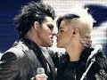 adam lambert ama video- 4 hot kissing!!