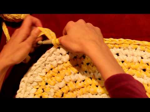 RUG - How to make a rag rug from old sheets! To see the video on