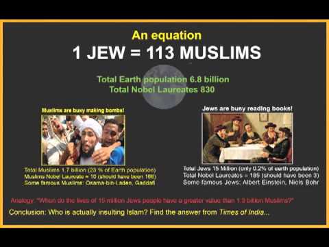 Jew - Let's try to understand Hifazat-e-Islam terrorism & Boston Bombing through an equation: 1 JEW = 113 MUSLIMS Question: Who is actually Insulting Islam? Analog...