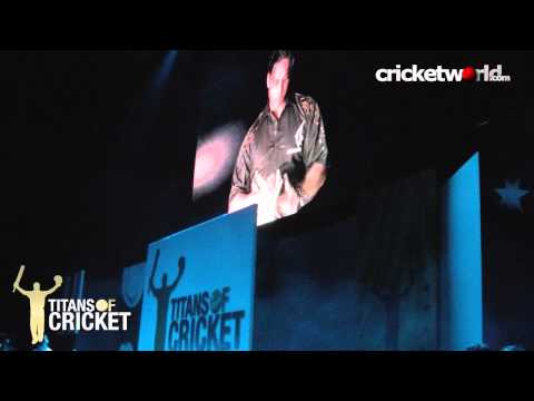 titans of cricket - Players, captains and presenters talk about the Titans of Cricket event in London, held at the O2 arena, in between action shots from the evening and shots o...