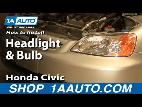 how to adjust eg civic headlights