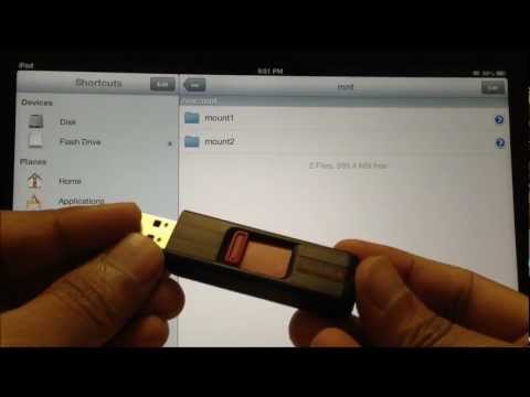 External - This video shows you how to connect and use a USB storage device like a flash drive or external hard drive with an iPad. Make sure the iPad is jailbroken and...