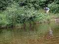 Peter cuts his foot swimming.