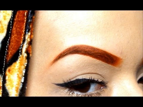 how to dye eyebrows red