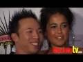 Rommell Gargoles and Ariel Tweto  at Mikalah Gordon 21st Birthday Red Carpet Event January 17, 2009