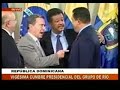 abrazo entre uribe chávez y correa